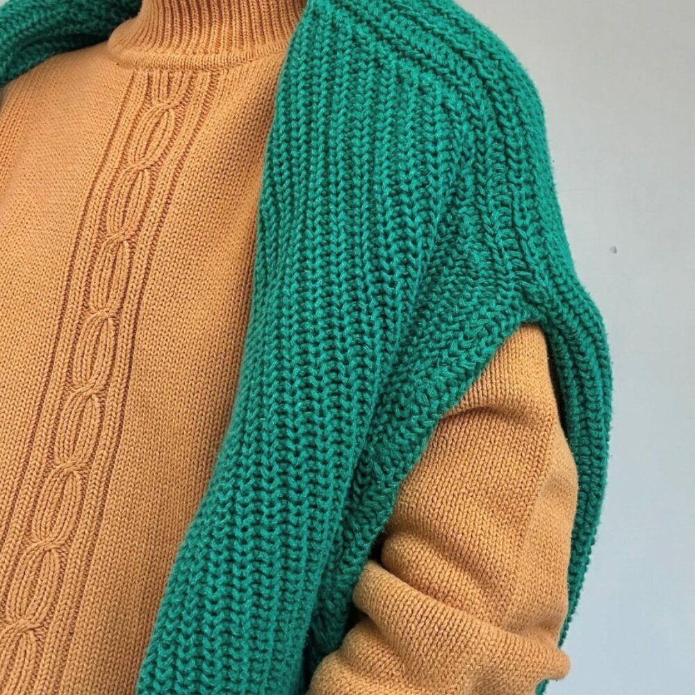 Vintage 100% Cotton Yellow Sweater